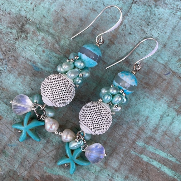 “Ocean Poem” earrings - Picture 12 of 17